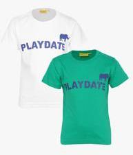 Playdate Pack Of 2 Multicoloured T Shirts boys