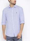 Polo Ralph Lauren Blue Regular Fit Solid Casual Shirt Men