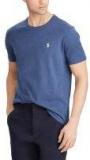 Polo Ralph Lauren Blue Solid Round Neck T Shirt Men