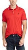 Polo Ralph Lauren Red Solid Polo Collar T Shirt Men