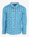 Poppers By Pantaloons Blue Casual Shirt Boys