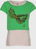 Poppers By Pantaloons Green Casual Top Girls