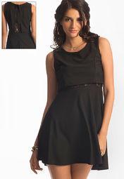 Prettysecrets Black Solid Dress Women