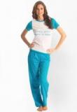 Prettysecrets Blue Printed Nightwear Women