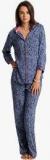 Prettysecrets Blue Printed Pyjama Set Women