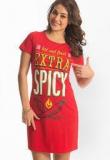 Prettysecrets Bombshell Red Ultra Comfy Sleepshirt Women