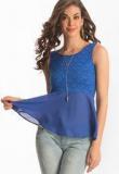 Prettysecrets Georgette Blue Top women