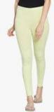 Prettysecrets Green Solid Leggings Women