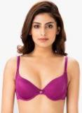 Prettysecrets Magenta Solid Padded Wired Push Up Bra women