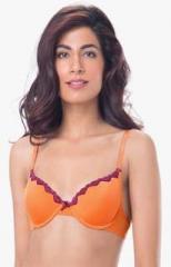 Prettysecrets Orange Solid Bra women