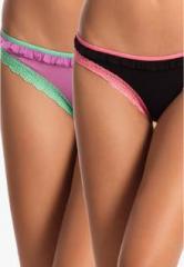 Prettysecrets Pack Of 2 Multicoloured Solid Panties women