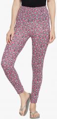 Prettysecrets Pink Printed Leggings women