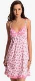 Prettysecrets Pink Printed Sleepdress Women