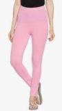 Prettysecrets Pink Solid Leggings Women