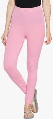 Prettysecrets Pink Solid Leggings women