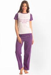 Prettysecrets Purple Printed Nightwear Women