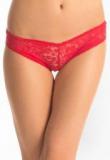 Prettysecrets Red Bridal Lacy Hipster Women