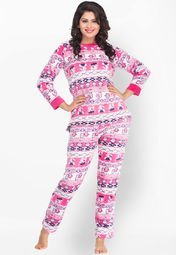 Private Lives Multi Color Printed Nightwear Women