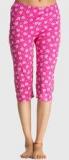 Private Lives Pink Printed Capri Women