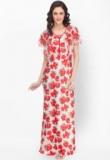 Private Lives Red Printed Nightwear Women