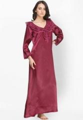 Private Lives Wine Solid Nightwear women