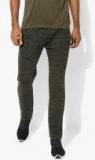 Proline Active Olive Self Design Track Pants Men