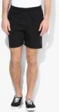 Proline Black Solid Regular Fit Shorts Men