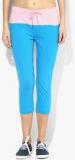 Proline Blue Solid Capri Women