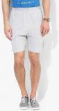 Proline Grey Milange Solid Regular Fit Shorts men