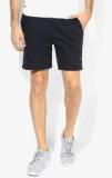 Proline Navy Blue Solid Regular Fit Shorts Men