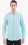 Prym Aqua Blue Solid Casual Shirt Men