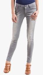 Prym Grey Mid Rise Skinny Jeans Women