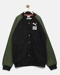 Puma Black & Green Jacket Boys