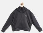 Puma Black Explosive Solid Hooded Sweatshirt Girls