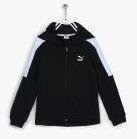 Puma Black Minions Hooded Front Open Jacket Boys