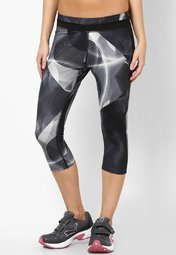 Puma Black Polyester Spandex 3/4Th Women