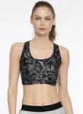 Puma Black Printed PWRSHAPE Forever Graphic Pad Sports Bra Women