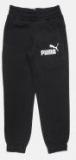 Puma Black Solid Joggers Boys