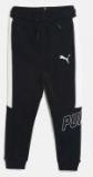 Puma Black Solid Slim Fit Style Joggers Boys