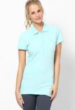 Puma Blue Cotton Spandex T Shirt Women