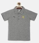 Puma Boys Grey Melange SF Kids Polo