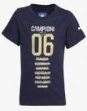 Puma Figc Italia Tribute 2006 Navy Blue Printed Round Neck T Shirt Boys