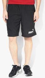 Puma Fun Graphic Woven Black Shorts Men