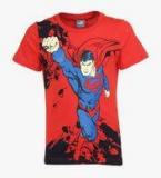 Puma Fun Superman Red Round Neck T Shirt Boys