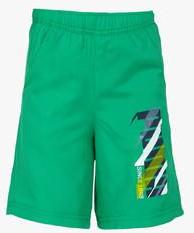 Puma Fun Td Graphic Woven Green Shorts boys