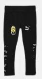 Puma Girls Black Minions Tight Fit Leggings