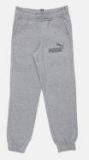 Puma Grey Solid Joggers Boys