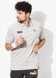 Puma Grey Solid MAPM Polo T Shirt Men