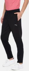 Puma Men Black VENT Knit Solid Training Track Pants