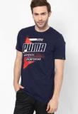 Puma Navy Blue Round Neck T Shirt Men